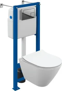 Cersanit City Smart CO DPL EO Slim (с кнопкой Corner 64108 хром глянцевый)