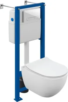 Cersanit Brasko Smart CO DPL EO Slim + Vector 68304 (c кнопкой Estetica белый)
