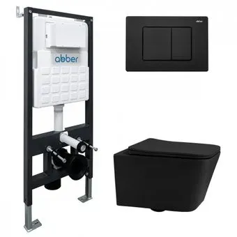 Abber Rechteck AC1201MB-AC0105-AC0120MB (с кнопкой смыва)