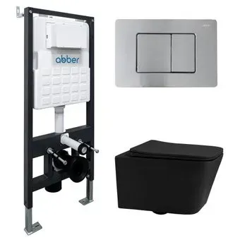 Abber Rechteck AC1201MB-AC0105-AC0120MCH (с кнопкой смыва)