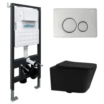 Abber Rechteck AC1201MB-AC0105-AC0121 (с кнопкой смыва)