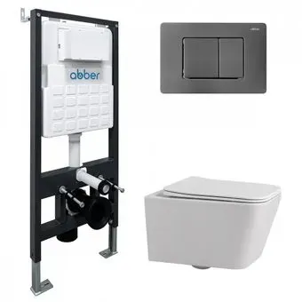 Abber Rechteck AC1201-AC0105-AC0120NG (с кнопкой смыва)