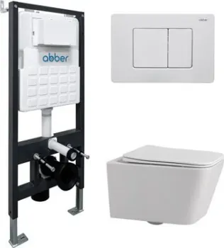 Abber Rechteck AC1201-AC0105-AC0120MW (с кнопкой смыва)
