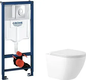 Saniteco KW-9003W Rimles + GROHE Rapid SL 38721001