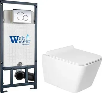 Saniteco KW-9004W в комплекте с инсталляцией + Marberg 507 + Marberg 507 RD CR