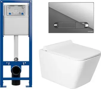 Saniteco KW-9004W в комплекте с инсталляцией + 64110 + S-IN-MZ-VECTOR