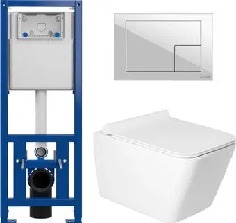 Saniteco KW-9004W в комплекте с инсталляцией + 64077 + S-IN-MZ-LINK_PRO