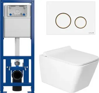 Saniteco KW-9004W в комплекте с инсталляцией + 63535 + S-IN-MZ-LINK_PRO