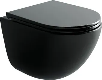Ceramica Nova Vogue CN4008TMB (черный матовый, с креплением и сиденьем)