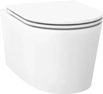 Wellsee eclatant RimFree 182615001 (чаша, пневмокрышка, глянцевый белый)