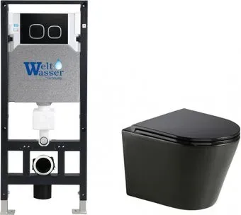 WeltWasser Amberg 506 + Salzbach 043 MT-BL + Amberg RD-BL (черный матовый)