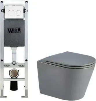 WeltWasser Amberg 350 ST + Salzbach 043 MT-GR + Amberg RD-WT (серый матовый)