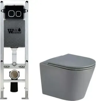 WeltWasser Amberg 350 ST + Salzbach 043 MT-GR + Amberg RD-BL (серый матовый)