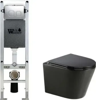 WeltWasser Amberg 350 ST + Salzbach 043 MT-BL + Amberg RD-CR (черный матовый)
