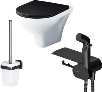 AM.PM Gem CK90H0303B (черный с гигиеническим душем)