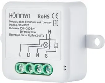 Hommyn zigbee 1 канал RLZBN01 (с нейтралью)
