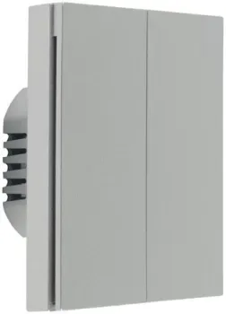 Aqara Smart Wall Switch H1 двухклавишный c нейтралью (серый)