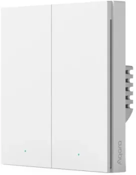 Aqara Smart Wall Switch H1 двухклавишный c нейтралью (белый)