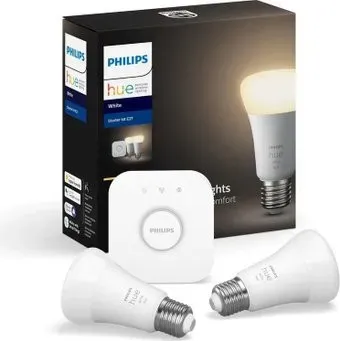 Philips HueW 9W A60 E27 2set