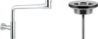 Wellsee Drainage System 182124005 (сифон, выпуск, хром)