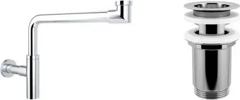 Wellsee Drainage System 182124004 (сифон, выпуск, хром)