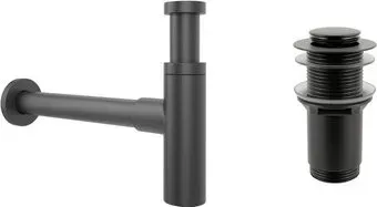 Wellsee Drainage System 182120002 (сифон, донный клапан, матовый черный)