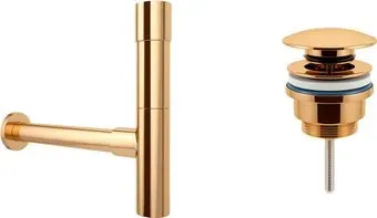 Wellsee Drainage System 182116003 (сифон, донный клапан, золото)