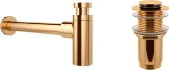 Wellsee Drainage System 182106002 (сифон, донный клапан, золото)