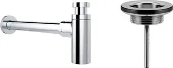 Wellsee Drainage System 182104005 (сифон, выпуск, хром)