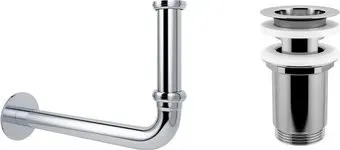 Wellsee Drainage System 182101004 (сифон, выпуск, хром)