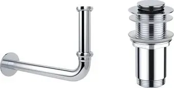 Wellsee Drainage System 182101002 (сифон, донный клапан, хром)