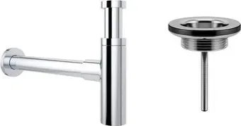 Wellsee Drainage System 182119005 (сифон, выпуск, хром)