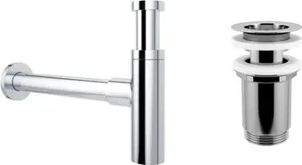 Wellsee Drainage System 182119004 (сифон, выпуск, хром)