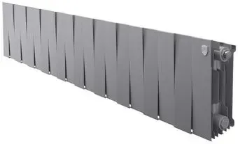 Royal Thermo PianoForte 200 Silver Satin (20 секций) боковое подключение