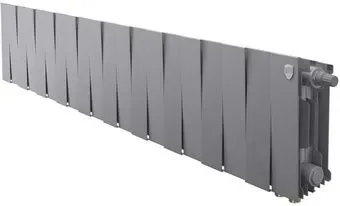 Royal Thermo PianoForte 200 Silver Satin (20 секций) нижнее подключение