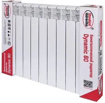 Standard Hidravlika Dynamic 80 500 мм (10 секций, белый)