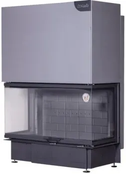 ЭкоКамин Дельта 1200 B (черный шамот)