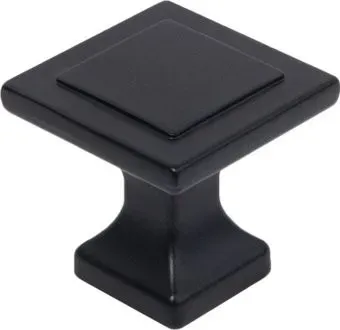 AKS кнопка мет. SQUARE, матовый черный,