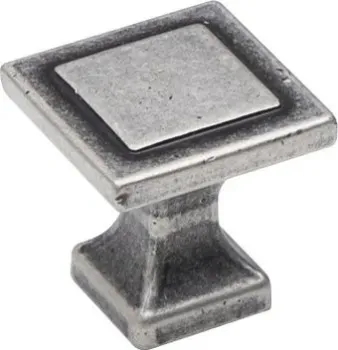 AKS кнопка мет. SQUARE античное серебро,