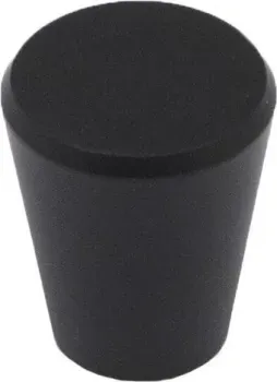 AKS кнопка мет. BELL черный матовый,