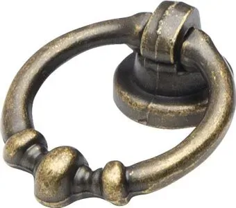 AKS кнопка мет. CIRCLE античная латунь,