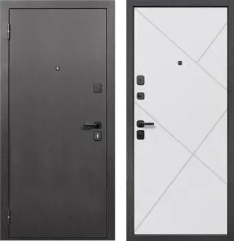 Guard 86x205x7 левая (серебристый/белый матовый)