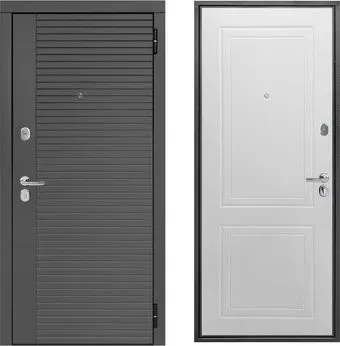 Guard Line сатин графит/эмалит белый (96x205, правая)