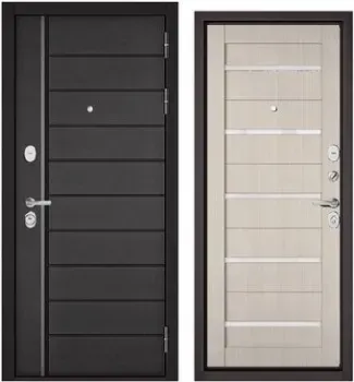 Бульдорс Standart 90 PP-3 205x86 (серый/дерево светлое, правый)