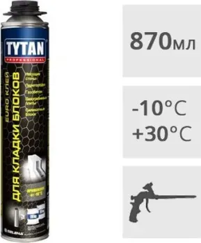 Tytan Professional Euro для кладки блоков (870 мл)