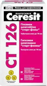 Ceresit CT 126. Гипсовая шпатлевка «старт-финиш» (20 кг)