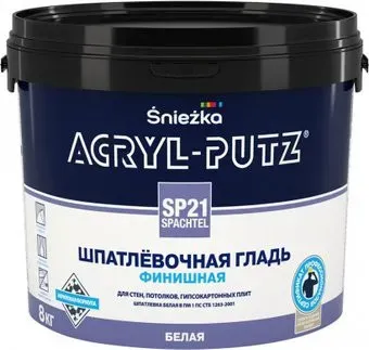 Sniezka Acryl-Putz SP21 Spachtel 8 кг (белый)