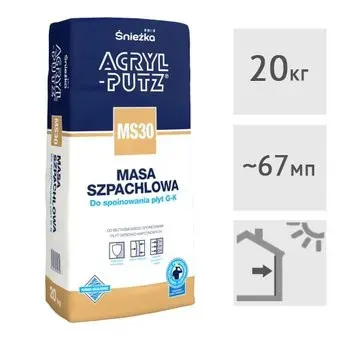 Sniezka Acryl Putz MS30 для швов 20 кг (кремовый)