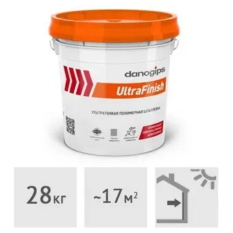 Danogips UltraFinish 17 л (28 кг)