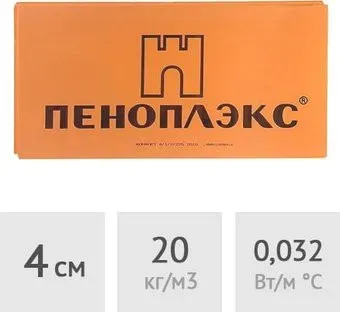 Пеноплэкс 1180x590 40 мм